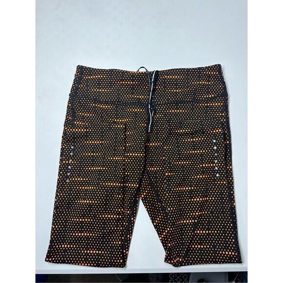 Nike Women's Dri Fit Epic Run Printed Capri Black/Orange Size M - Picture 10 of 16